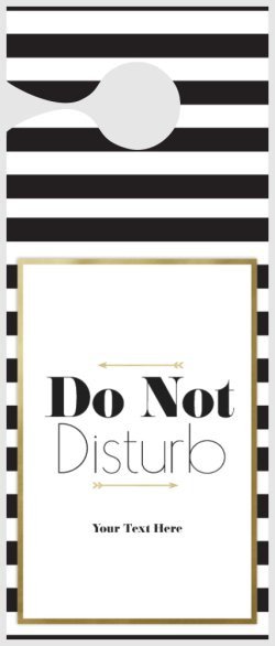 Do Not Disturb Door Hangers Templates & Designs
