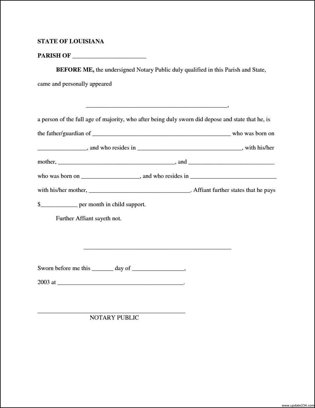 18 Special Free Template for Child Support Agreement Fe