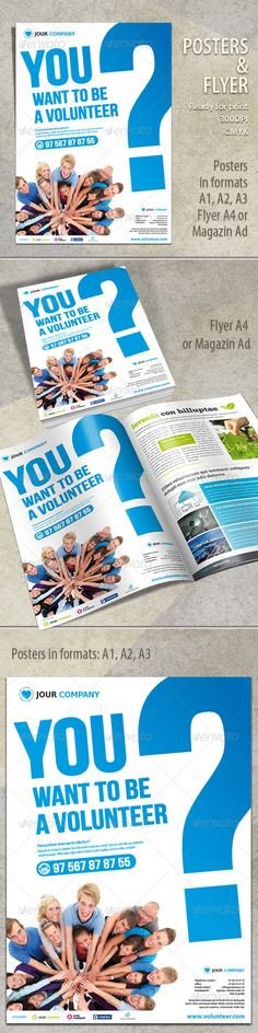 Volunteer recruitment collateral e page brochure with
