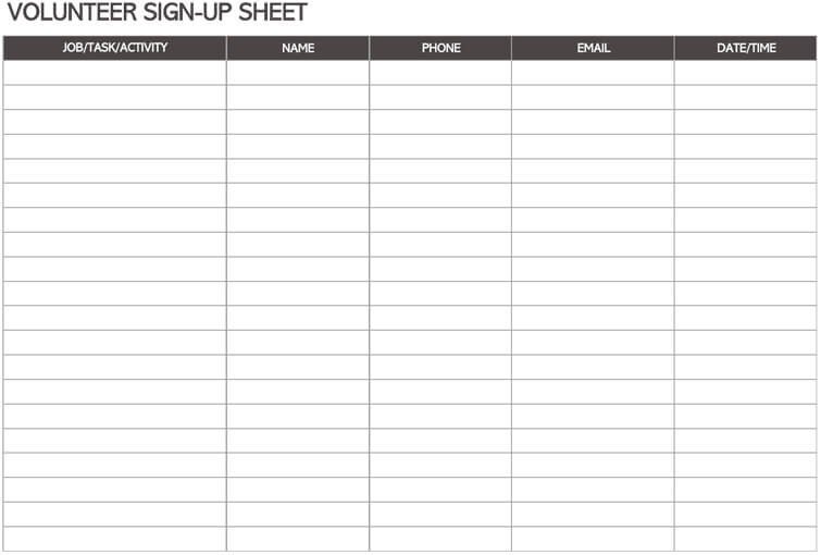 16 Free Sign in & Sign up Sheet Templates for Excel & Word