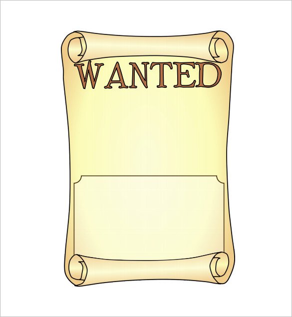 14 Blank Wanted Poster Templates Free Printable Sample