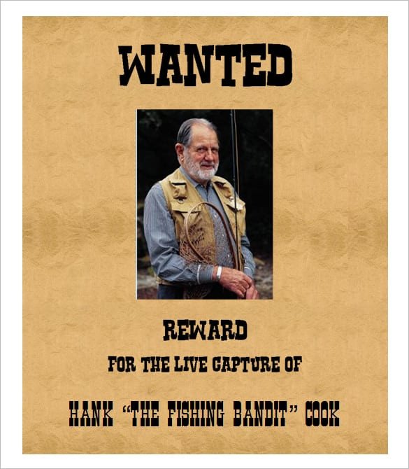 4 Free Wanted Poster Templates Excel PDF Formats