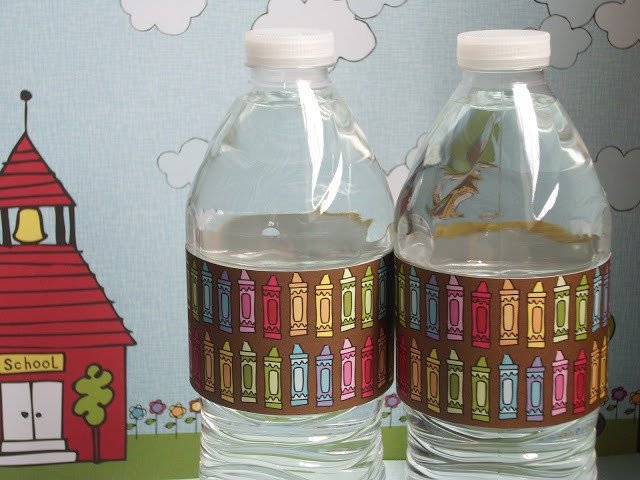 Water Bottle Wrapper Template Free Download