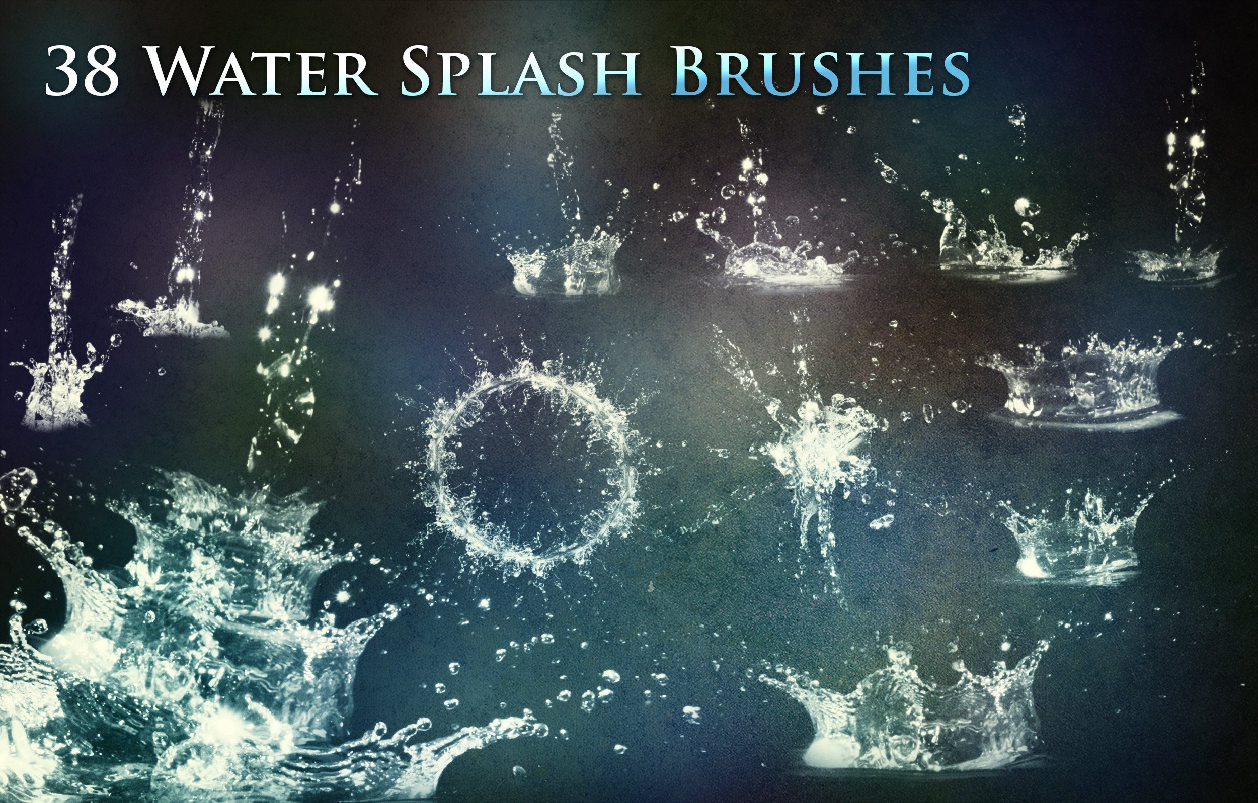 38 Water Splash Brushes shop Add s Creative Market