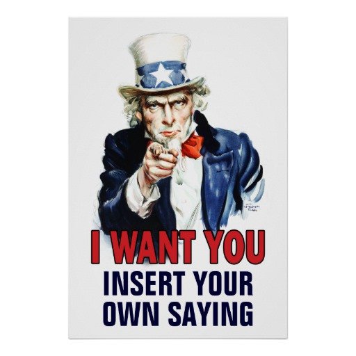 Classroom Poster I Want You CUSTOMIZE