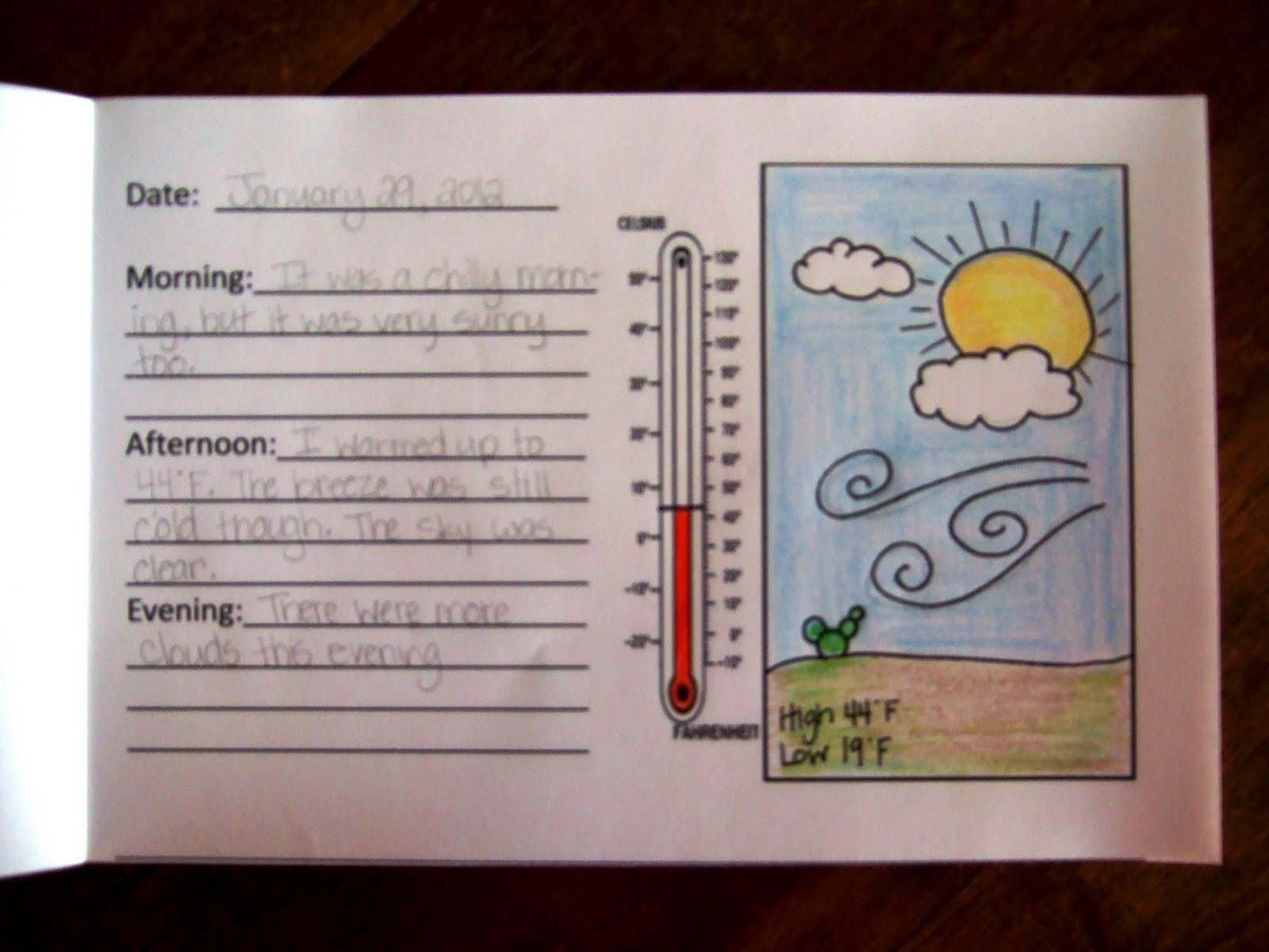 The Inspired Classroom Weather Journal