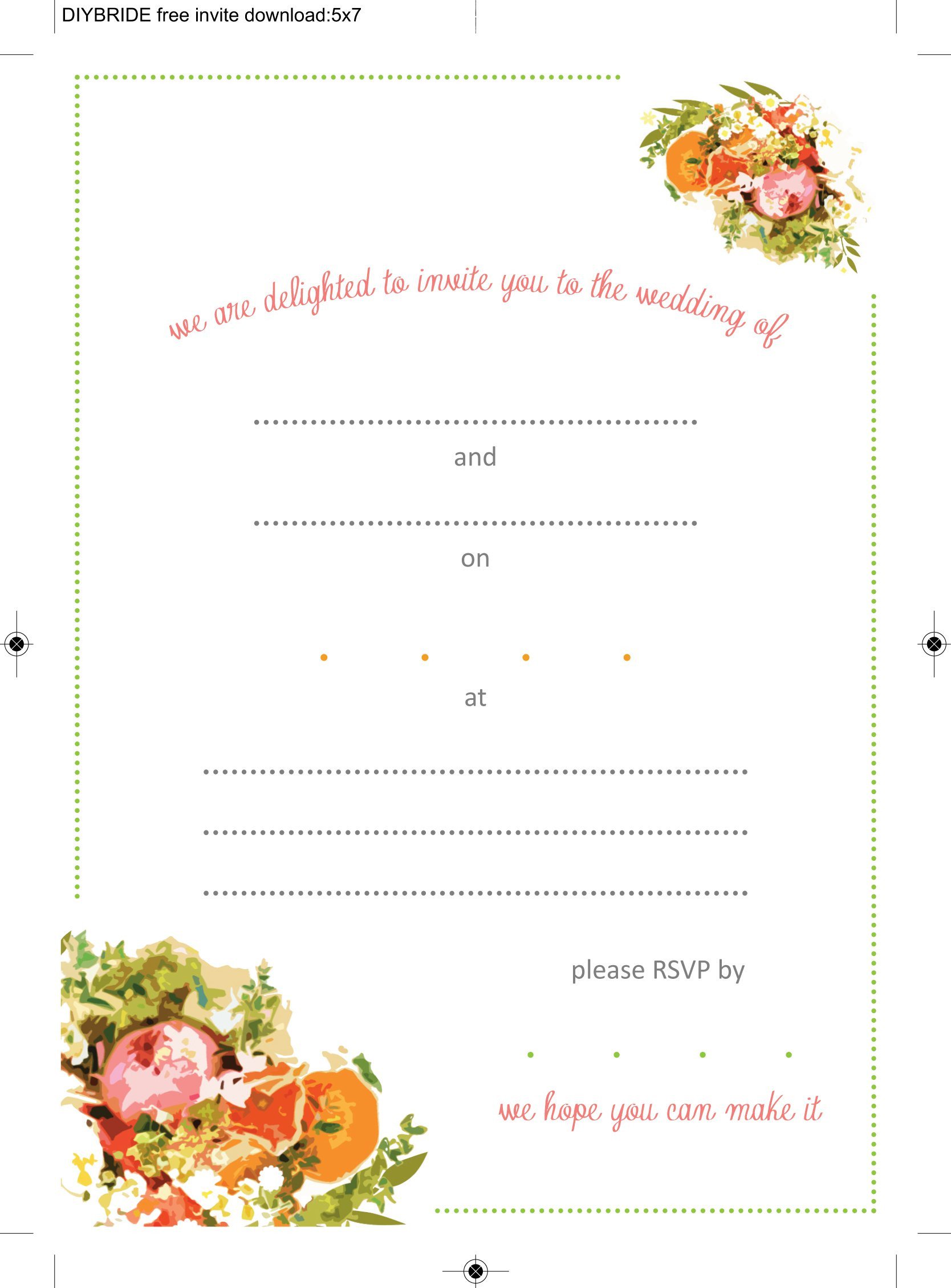 Wedding Invitation Templates That Are Cute And Easy to