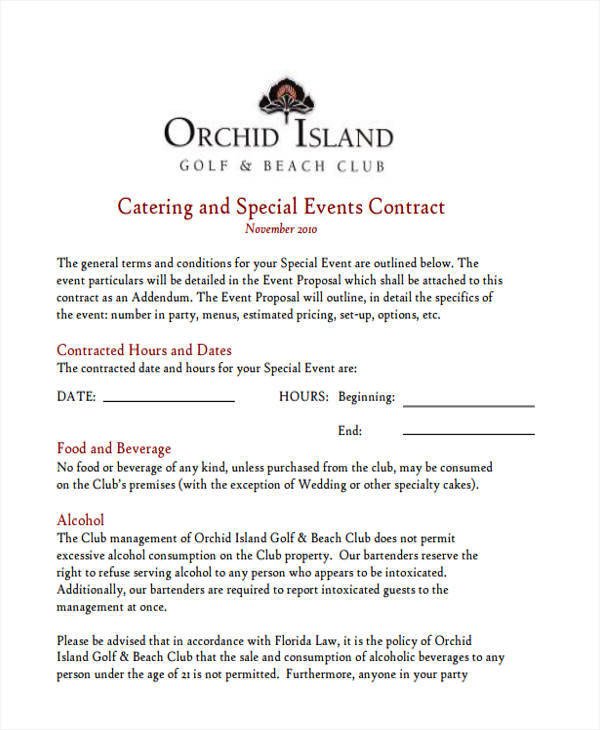 5 Catering Proposal Template Examples in Word PDF