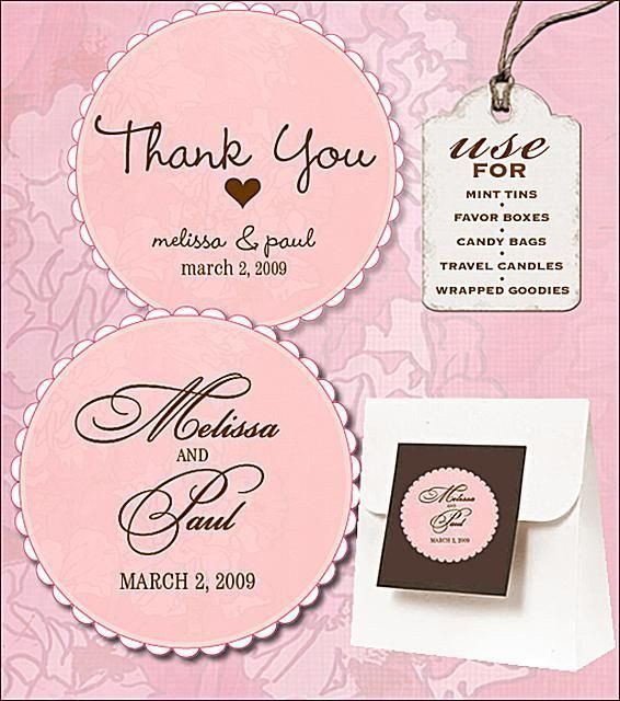 Free Wedding Labels for Favors Invitations and Other DIY