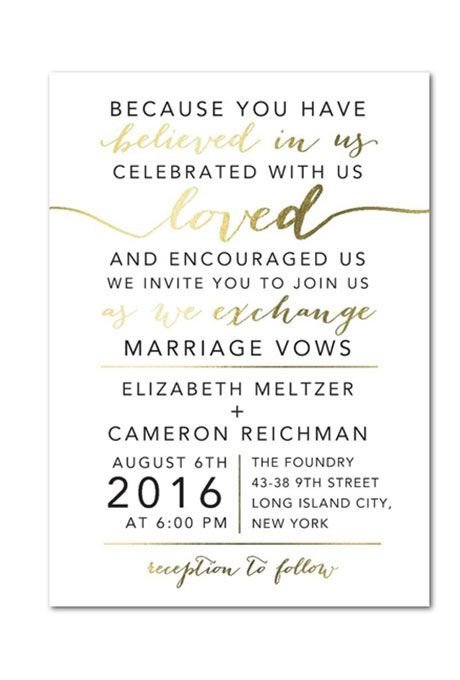 Typography Wedding Invitations