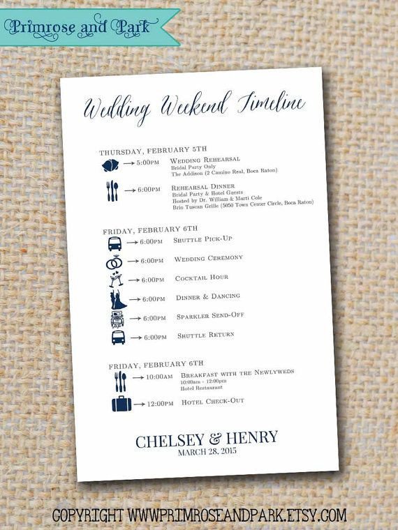 25 Best Ideas about Wedding Weekend Itinerary on