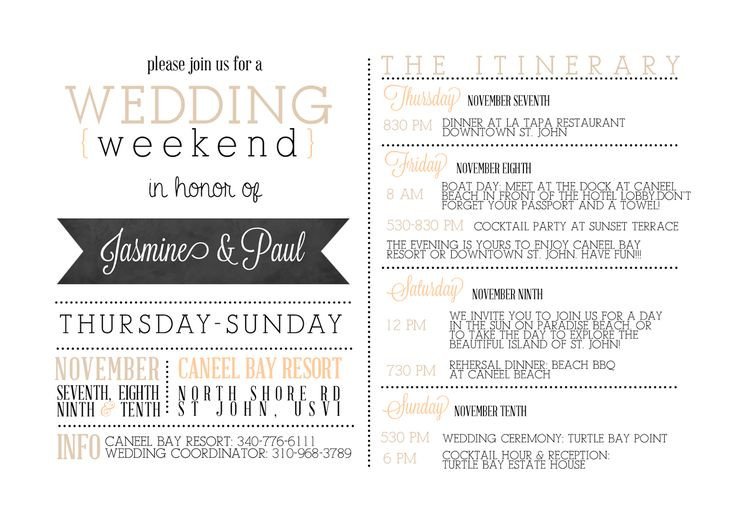 Best 25 Wedding weekend itinerary ideas on Pinterest
