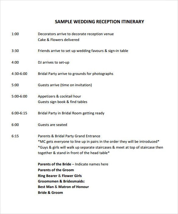 Sample Wedding 10 Documents in PDF