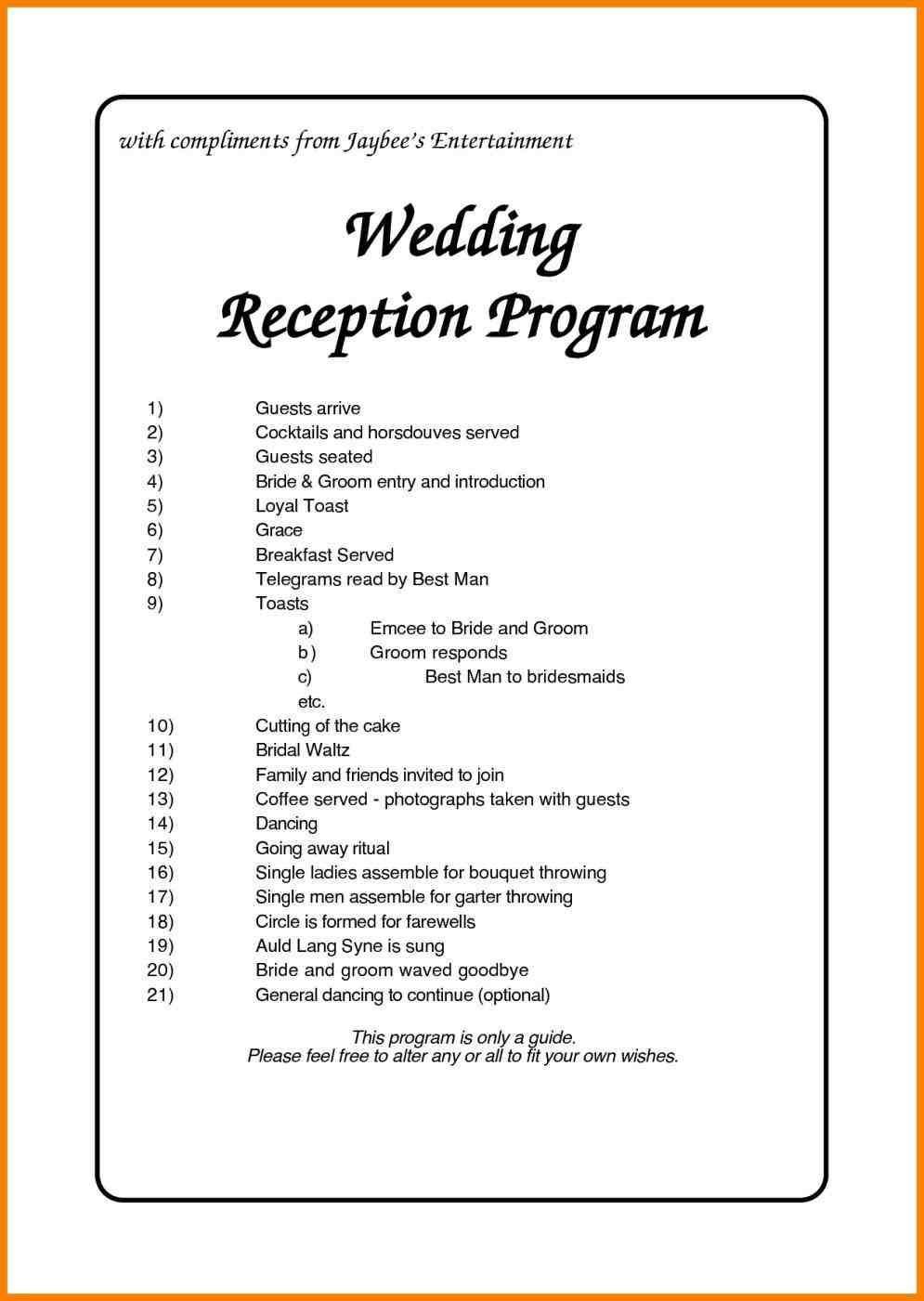 nigerian wedding reception program Weddings