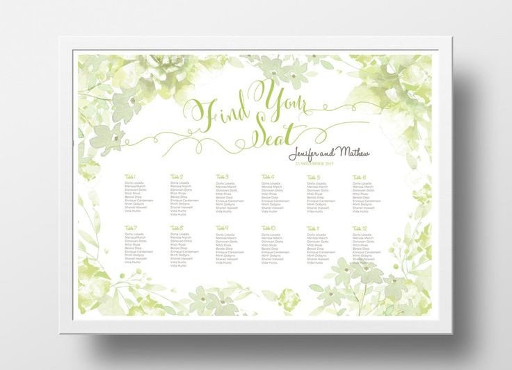 17 Best images about DIY Wedding Seating Chart Poster
