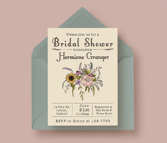 33 Best Bridal Shower Invitation Templates Word PSD AI
