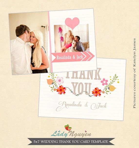1000 images about Wedding Thank You Templates on
