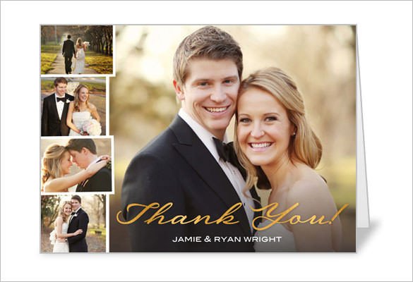 21 Wedding Thank You Cards – Free Printable PSD EPS