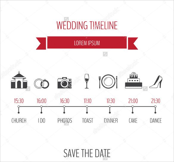 30 Wedding Timeline Templates PSD AI EPS PDF Word