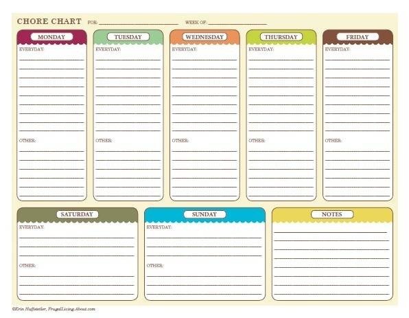 free printable weekly chore list Music Search Engine at