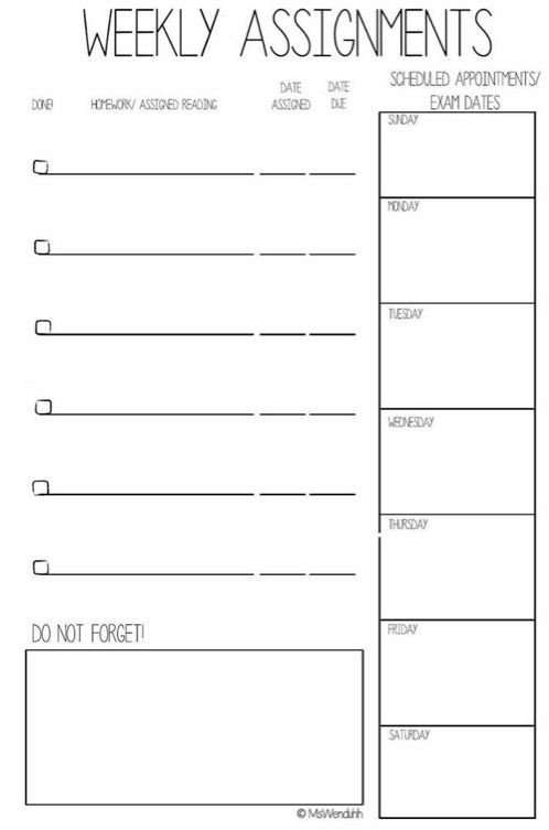 Free College Planner Printables Stickers