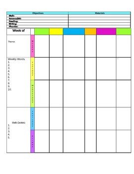 Lesson Plan Template Google Docs by andrea daigle