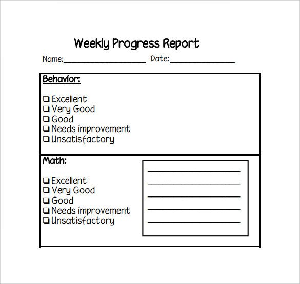 Weekly Report Template 12 Download Free Documents in PDF
