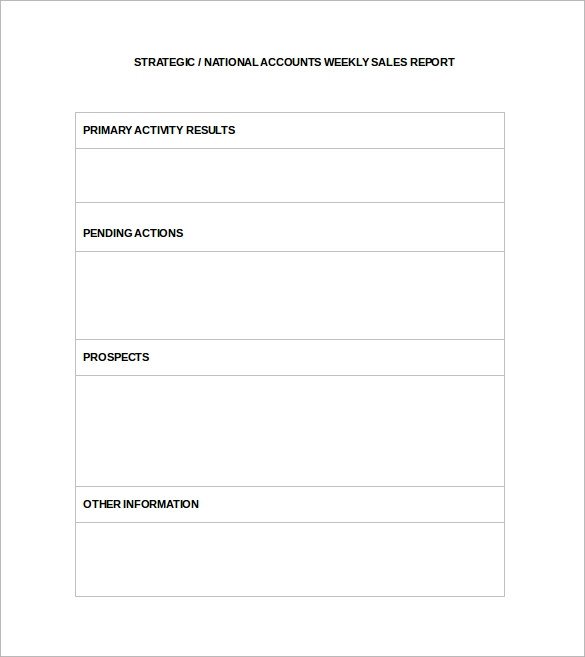 Sample Sales Report Template 17 Free Documents Download