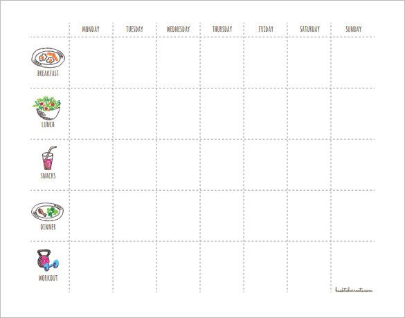 Workout Schedule Template 8 Free Sample Example Format