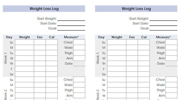 10 Excel Templates To Track Your Health and Fitness