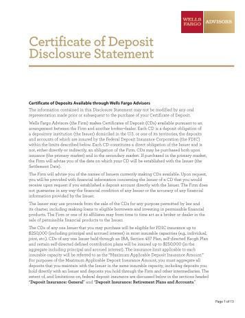 See Sample Deposit Certificate LOGITAS
