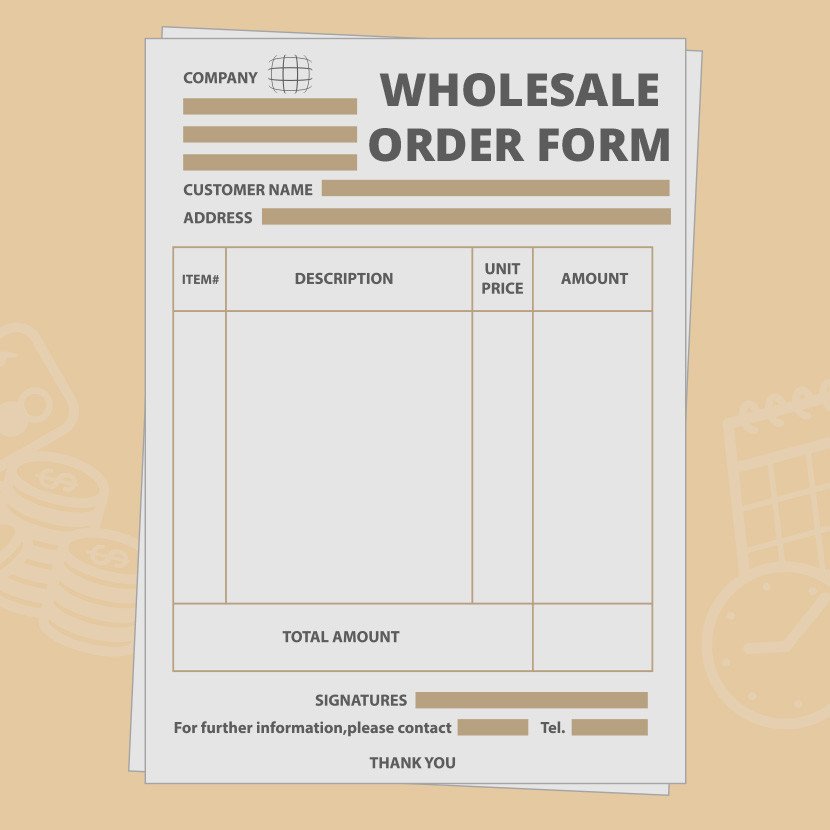 Wholesale Order Form Template Create Your Own For Free