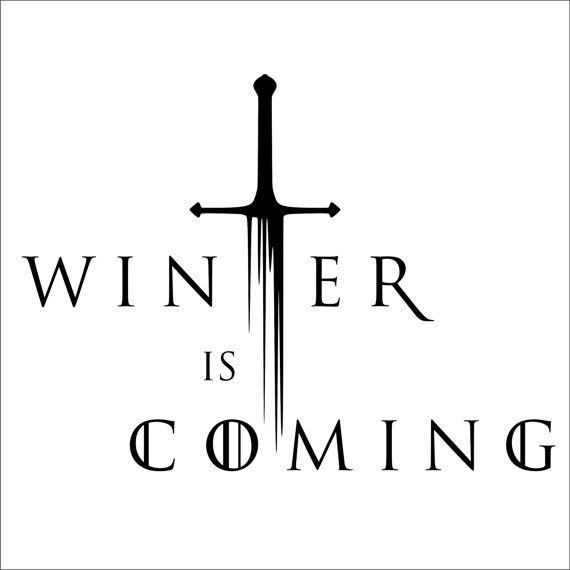 Winter Is ing Game Thrones Vinyl Decal 2 by