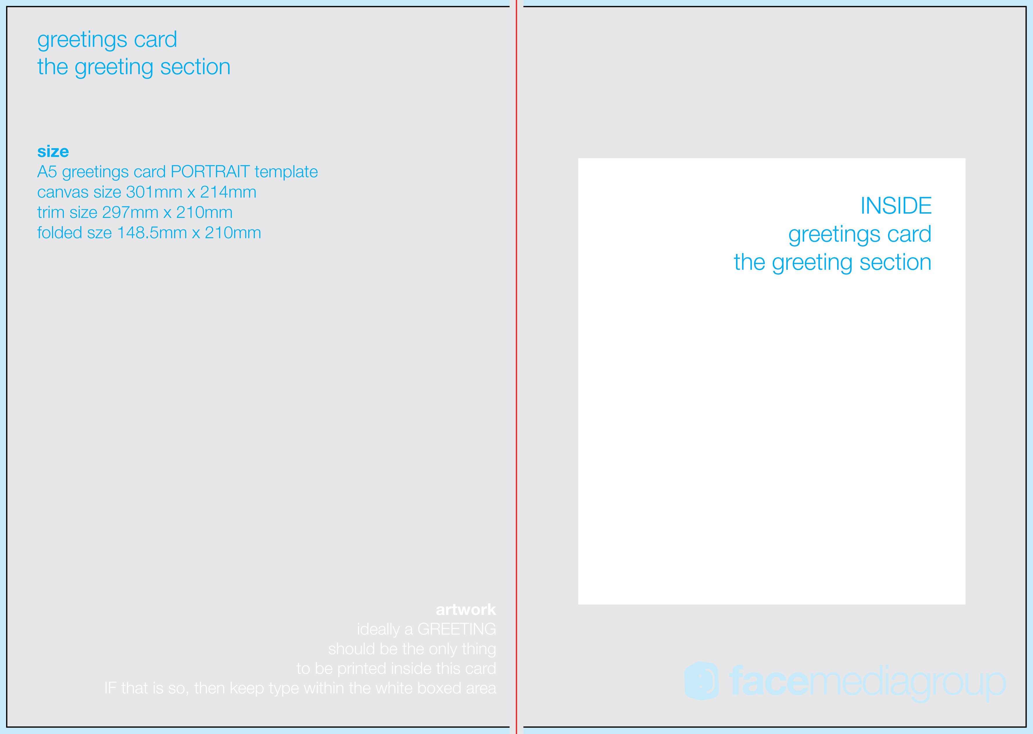 FREE Blank Greetings Card Artwork Templates for Download
