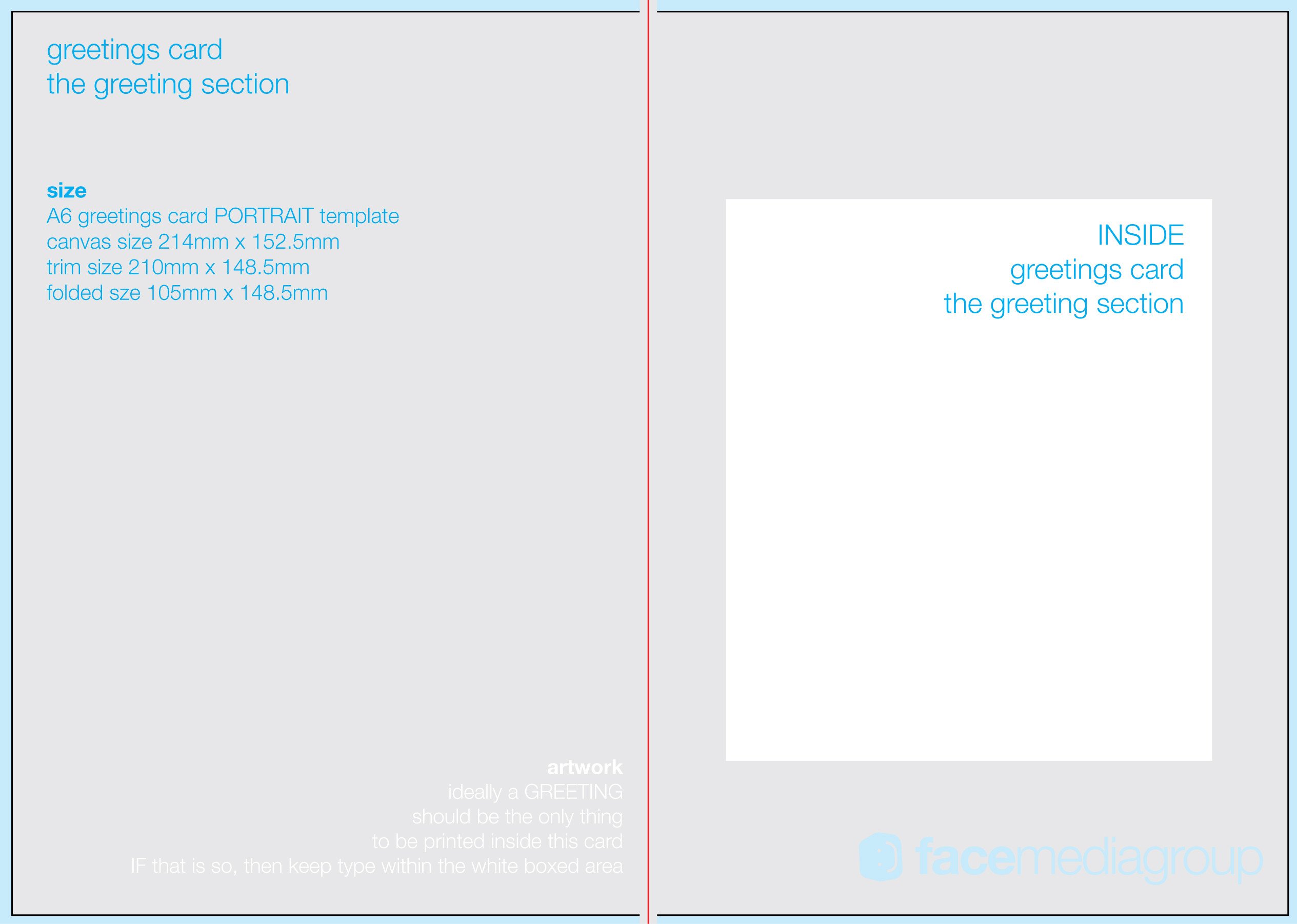 FREE Blank Greetings Card Artwork Templates for Download