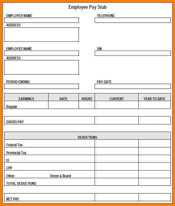 11 payroll check template word