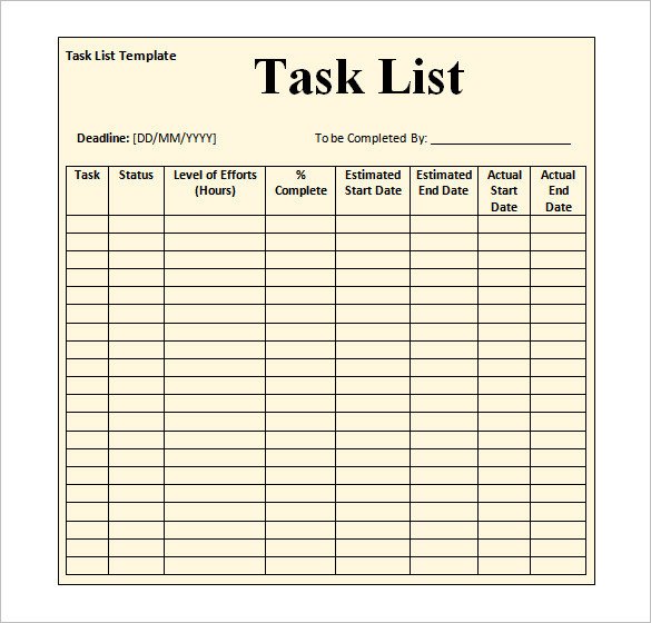 Work Log Template – 7 Free Word Excel PDF Documents