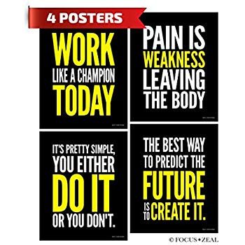 Amazon Gym Inspirational Posters Motivational