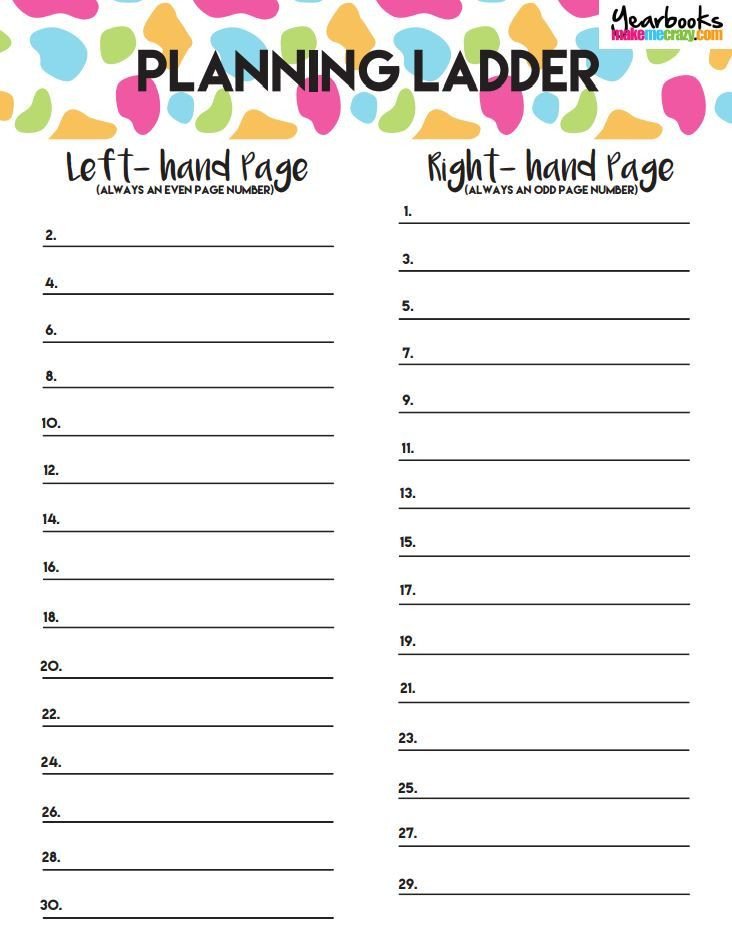 Download this FREE planning ladder here