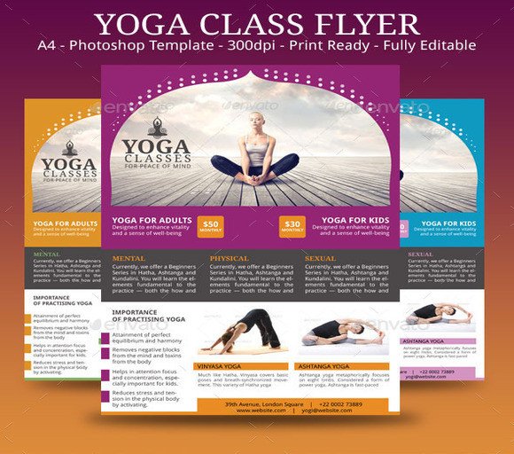 20 Beautiful Yoga Flyer Templates