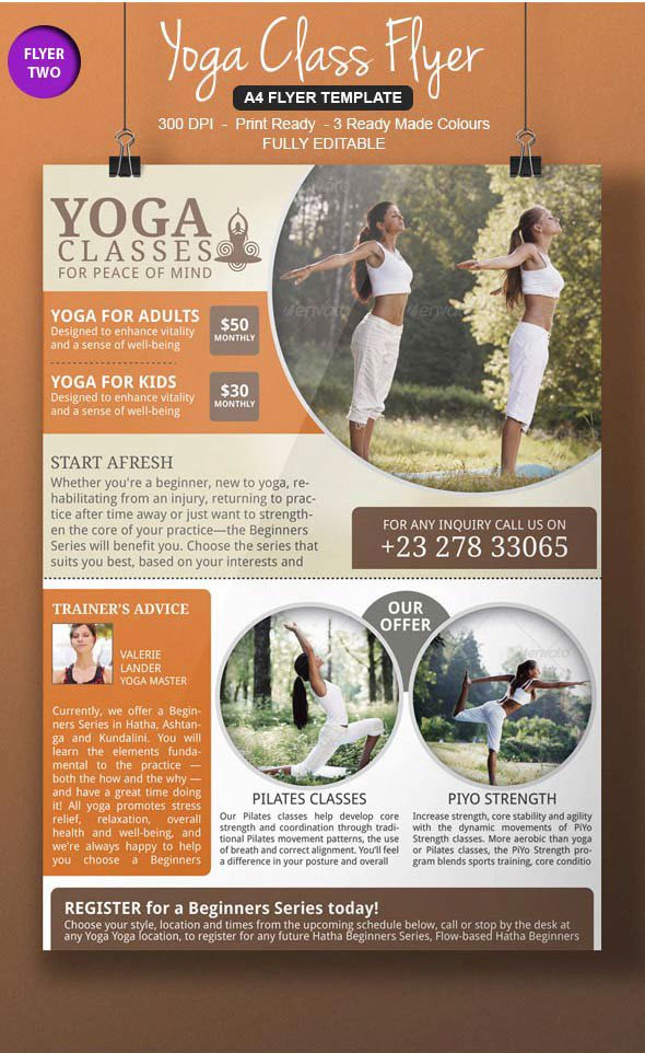 3 Awesome Yoga Flyer Template on Behance