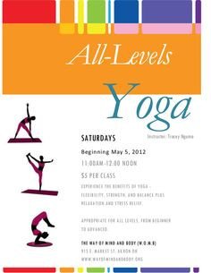 Free Flyer Template for a Yoga Class