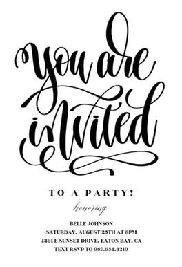 You Are Invited Free Party Invitation Template