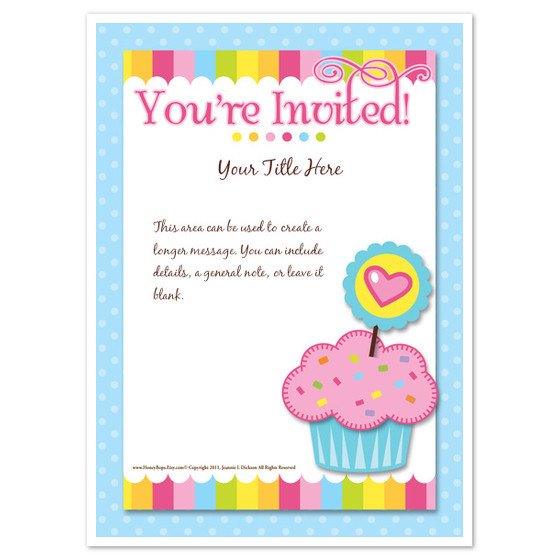 You re Invited Cupcake Invitations & Cards on Pingg
