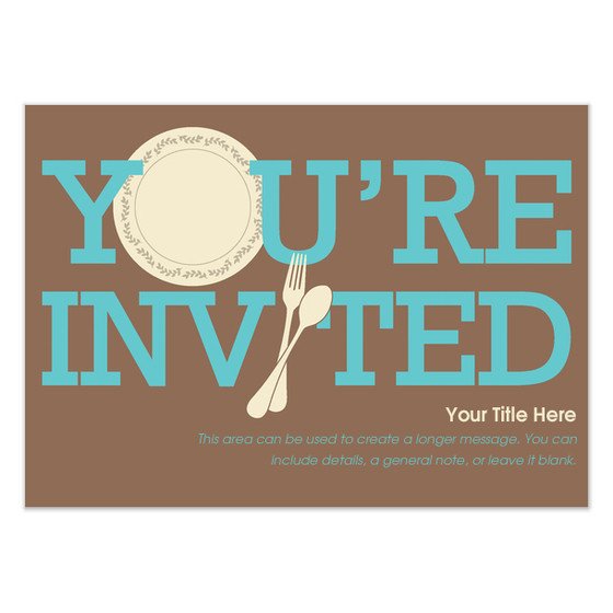 You re Invited Dinnerware Invitations & Cards on Pingg