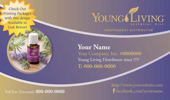 Premade Young Living Business Card Design Cool by YLEssentials