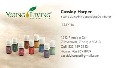 Young Living business card template