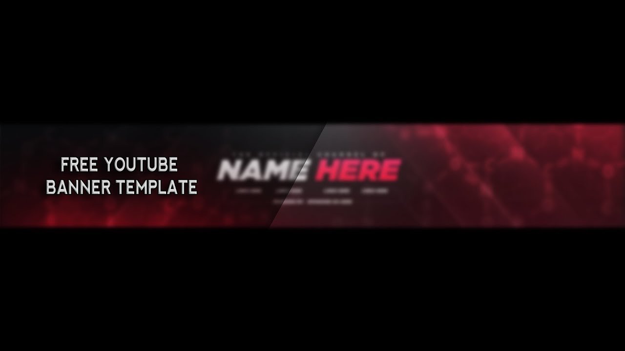 Free Youtube Banner Template shop 2017