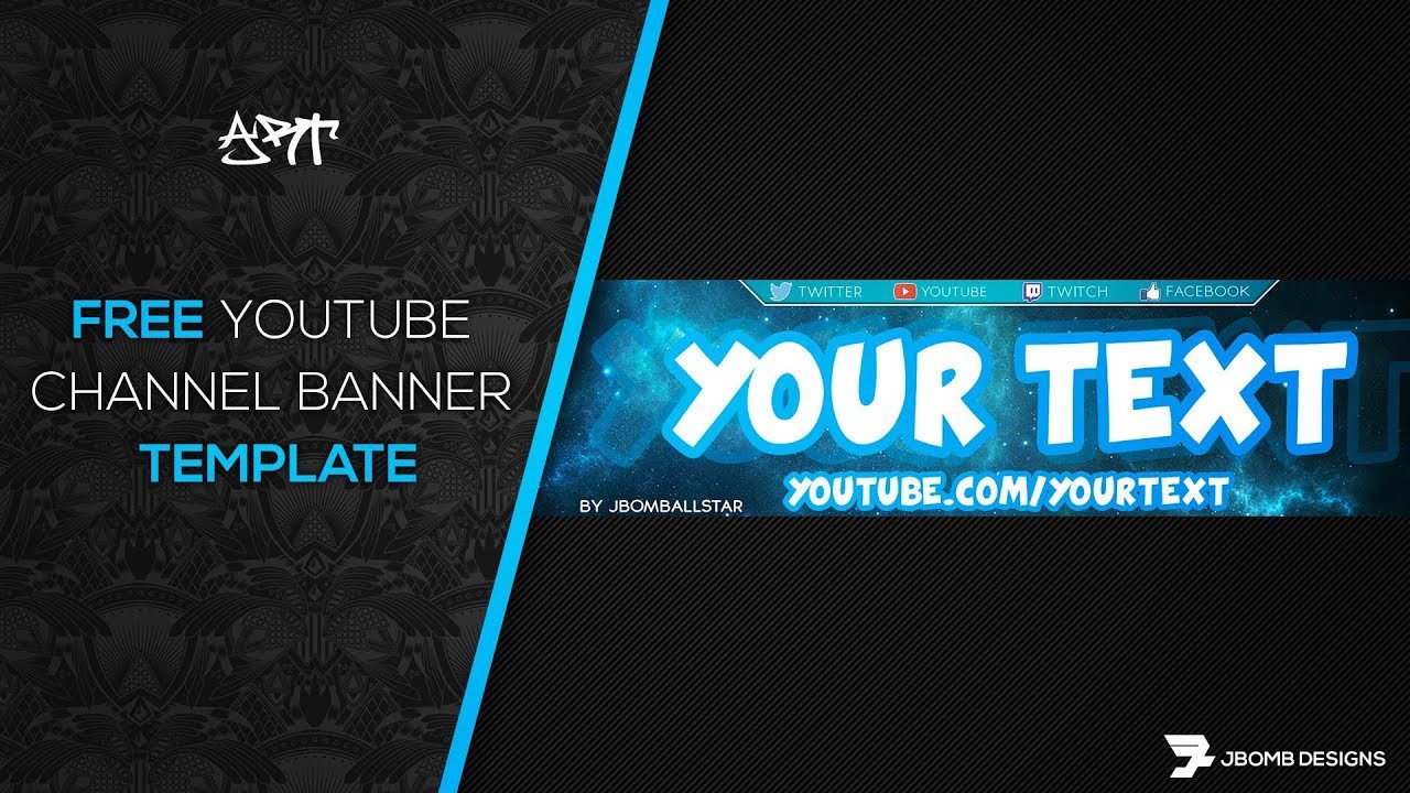 [ shop] FREE HD Youtube Channel Banner Template